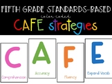 FREEBIE! Color-coded CAFE Board Strategies: 5th Grade Standards