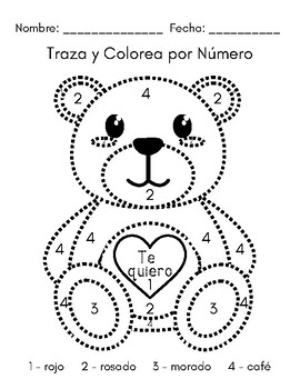 Para ligar y y colorear - Colorea los números - Centroxogo Blog