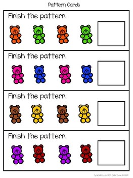 {FREEBIE!} Colorful Bears- Patterning, Counting, Adding Mats | TpT