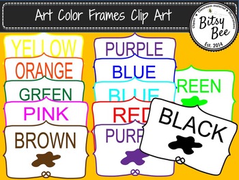 Preview of FREEBIE Colors  "Art and Painting Clip Art"