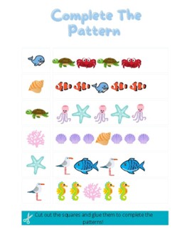 FREEBIE Complete the Pattern with ocean friends! by READy T Grow