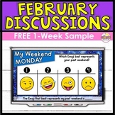 FREE Discussion Starters for February - Google Slides and 