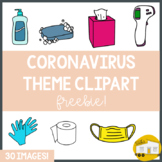 FREEBIE Coronavirus Theme Clipart - Covid Quarantine - Per