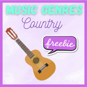 Preview of FREEBIE Country Music - ANIMATED Google Slides!