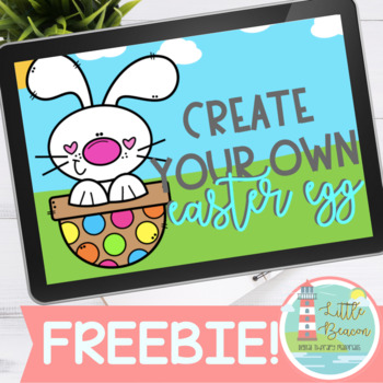 Preview of FREEBIE! Create Your Own Easter Egg Sentence Strip Boom Cards™