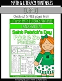 (FREEBIE DEMO) March PRINT & GO Packet [Kindergarten]