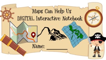 Preview of FREEBIE DIGITAL Interactive Notebook *Maps Help Us* on Google Slides