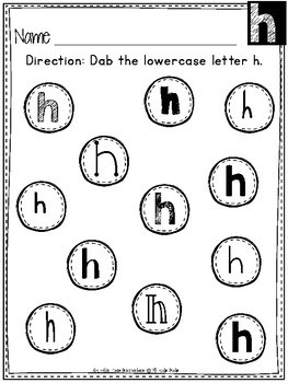 FREEBIE!!! Dabbing Upper and Lower Case Letters | TPT