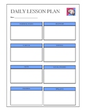 FREEBIE Daily Lesson Plan Template