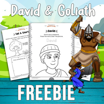 Preview of FREEBIE: David and Goliath Activity Book [Beginners]