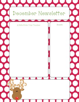 Preview of FREEBIE- December Newsletter