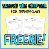 FREEBIE Dibuja el capítulo - Sketch the chapter for Spanish class