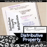 Distributive Property Lesson for Interactive Notebooks | T
