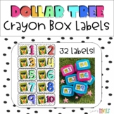 FREEBIE | Dollar Tree Crayon Box Labels | Classroom Labels