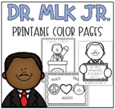 FREEBIE Dr. Martin Luther King Jr Printable Quote Color Pages