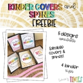 FREEBIE | EDITABLE Binder Covers and Spines | Classroom Or