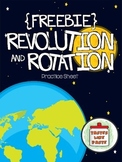 {FREEBIE} Earth's Revolution and Rotation Practice Sheet