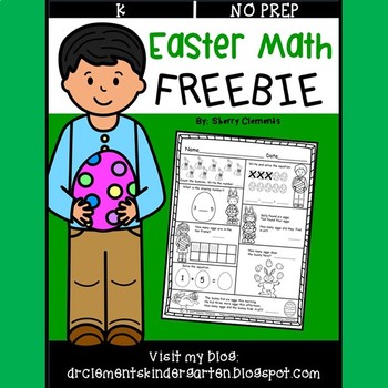 Preview of Easter Kindergarten Math FREEBIE