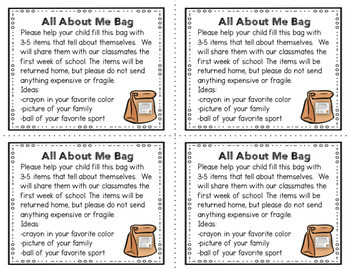 All about me bag pdf