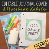 EDITABLE Journal Cover and Interactive Notebook Labels Guide | FREEBIE!