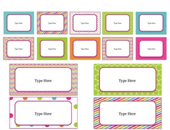 FREEBIE Editable Labels for Square Teacher Toolbox by Inspired Owl's Corner