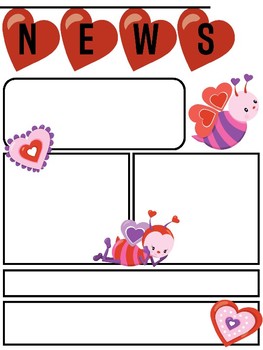FREEBIE: Editable Newsletter Template for Valentines and February