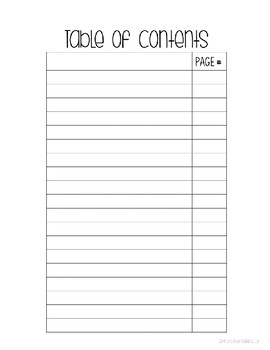 FREEBIE Editable Writer s Notebook Tabs by Simply Structured TPT