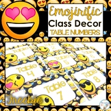 FREEBIE Emoji Classroom Decor Table Numbers