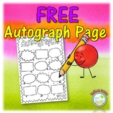 FREE End of Year Autograph Page