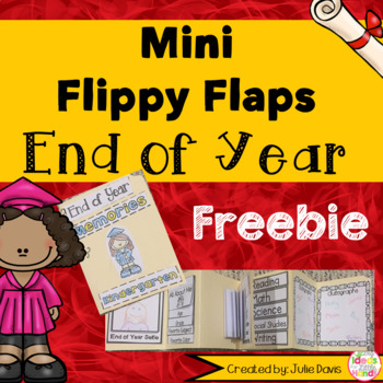 Preview of FREEBIE End of Year Memories Interactive Notebook Lapbook