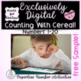 FREEBIE Exclusively Digital SeeSaw Counting With Cereal-Di