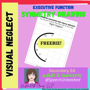 Preview of FREEBIE | Executive Functioning Activities - Visual Neglect Worksheets