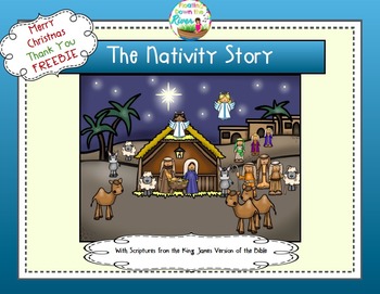 FREEBIE FOREVER- The Nativity Story by Floating Down the River | TpT