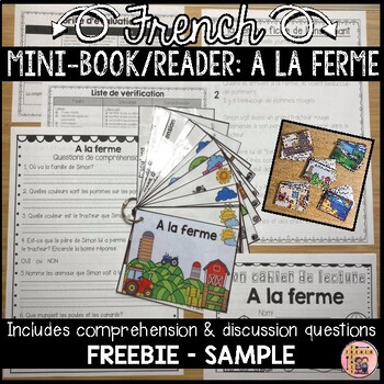 Preview of FREEBIE - FRENCH MINI-BOOK, STORY, READER AND COMPREHENSION QUESTIONS