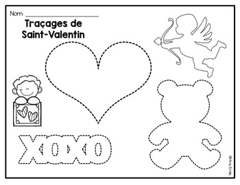Autocollants imprimables Thème: La St-Valentin