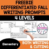 FREEBIE Fall Autumn Writing prompts word bank Differentiat