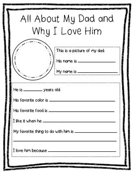 Download FREEBIE - Father's Day - All About My Dad/Grandpa/Uncle ...