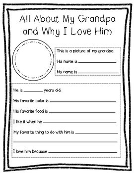 Download FREEBIE - Father's Day - All About My Dad/Grandpa/Uncle ...