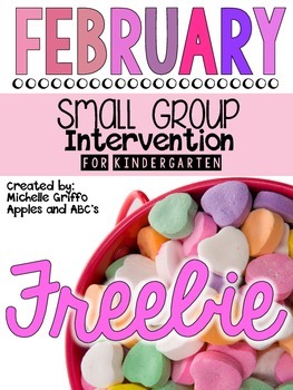 Preview of FREEBIE: February Small Group Intervention for Kindergarten
