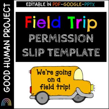 Preview of Field Trip Permission Slip Template |  Editable
