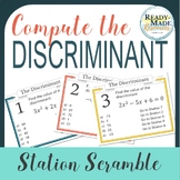 FREEBIE Finding the Discriminant Station Scramble Activity