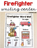 FREEBIE: Firefighter Word Wall Writing Center