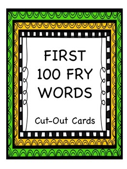 1st 100 fry words