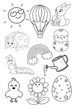 Preview of FREEBIE!!! First Day Spring Coloring Page