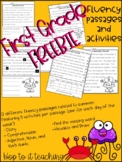 FREEBIE First Grade Fluency Passage with Comprehension Act