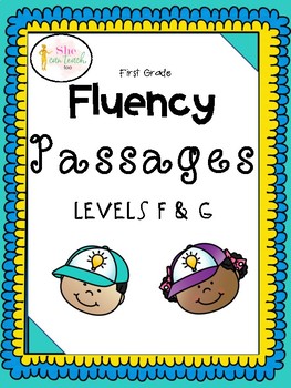 Preview of FREEBIE: First Grade Fluency Passages Levels F & G