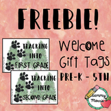 FREEBIE! Forest Theme Welcome Tags
