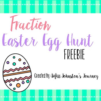 Preview of FREEBIE Fraction Easter Egg Hunt