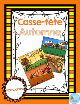 Preview of FREEBIE French ABC Fall Puzzles/ Casse-tête {Automne}