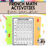 Free Sample: French Kindergarten Math Worksheet Pack | NO PREP